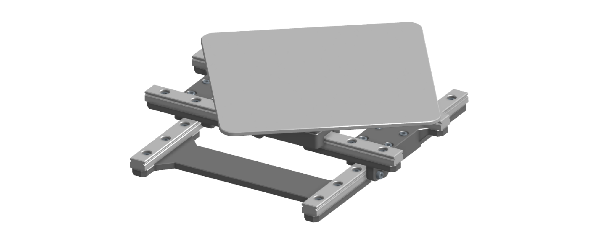 Rendu CAD du système de positionnement 3 axes pour PCB